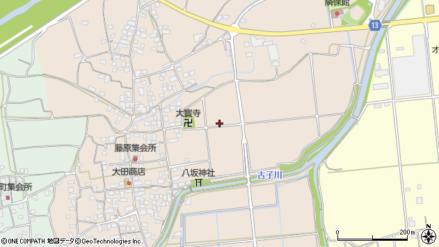 〒799-0703 愛媛県四国中央市土居町藤原の地図