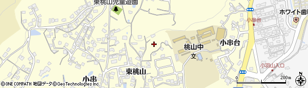 山口県宇部市小串（東桃山）周辺の地図