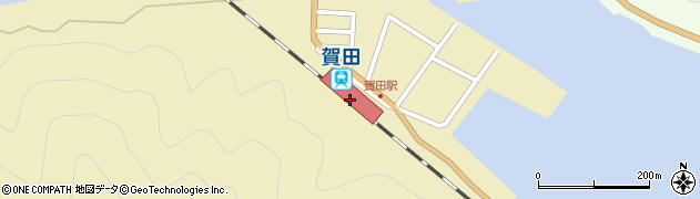 賀田駅周辺の地図