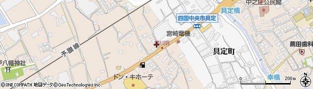 愛媛県四国中央市寒川町174周辺の地図