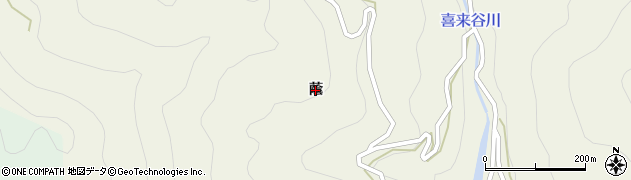 徳島県神山町（名西郡）下分（蔭）周辺の地図