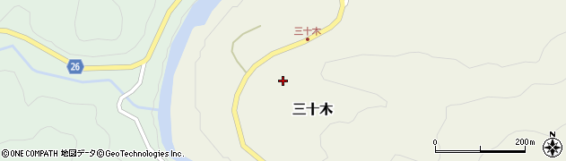 渓谷寺周辺の地図