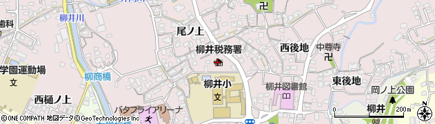 柳井税務署周辺の地図