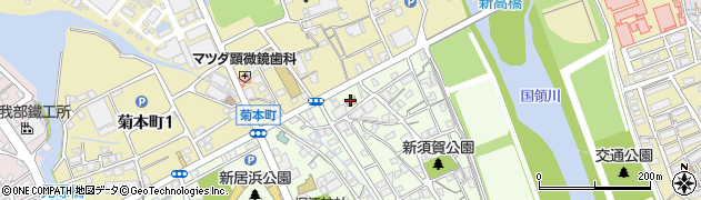 ファミリーマート新居浜新須賀町店周辺の地図