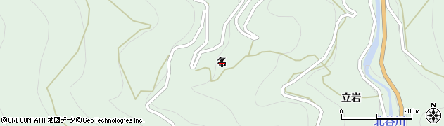 徳島県名西郡神山町上分名周辺の地図