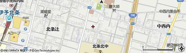 愛媛県松山市北条辻360周辺の地図
