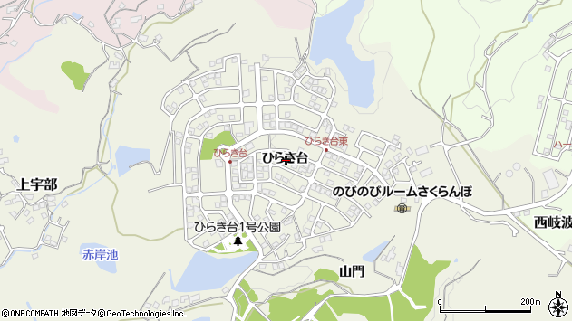 〒755-0094 山口県宇部市ひらき台の地図