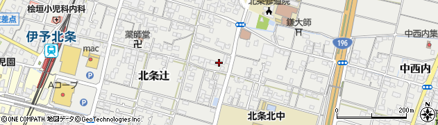愛媛県松山市北条辻355周辺の地図