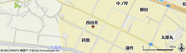 徳島県小松島市坂野町（西田井）周辺の地図