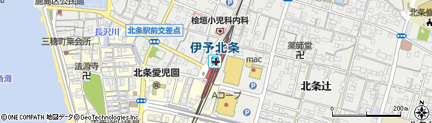 伊予北条駅周辺の地図