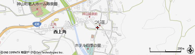 徳島県神山町（名西郡）神領（本上角）周辺の地図