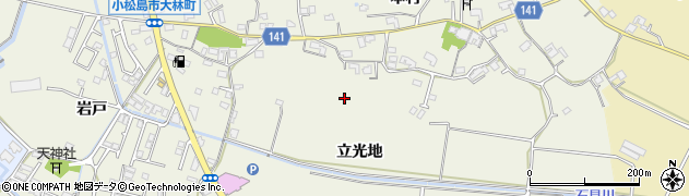 徳島県小松島市大林町周辺の地図