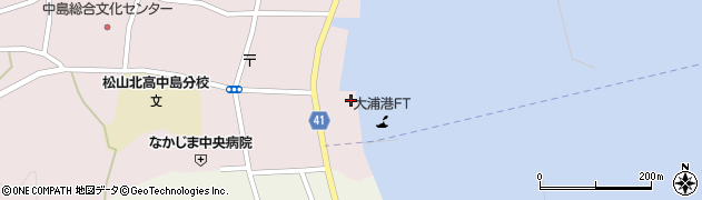 大浦港ＦＴ（中島汽船）周辺の地図