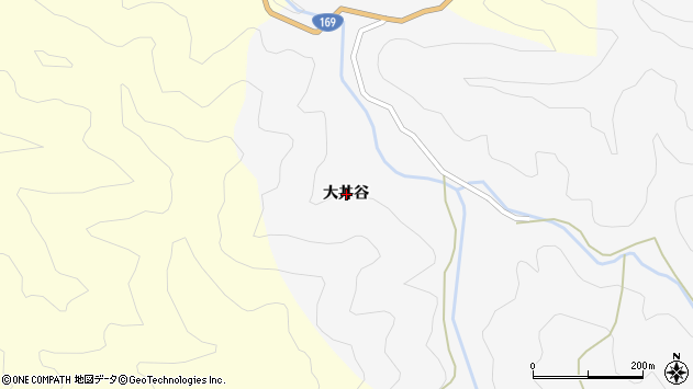 〒519-4675 三重県熊野市五郷町大井谷の地図