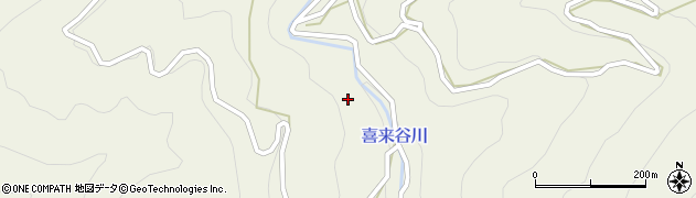 喜来谷川周辺の地図