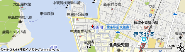愛媛県松山市北条辻1488周辺の地図