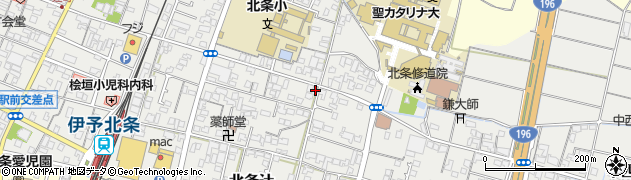 愛媛県松山市北条辻201周辺の地図