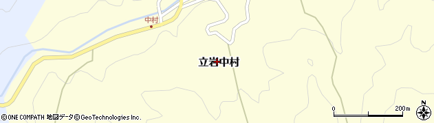 愛媛県松山市立岩中村175周辺の地図