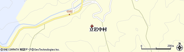 愛媛県松山市立岩中村166周辺の地図