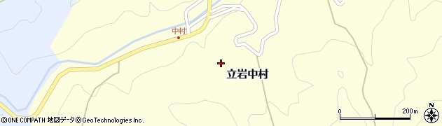 愛媛県松山市立岩中村157周辺の地図