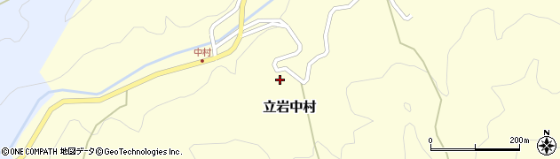 愛媛県松山市立岩中村163周辺の地図