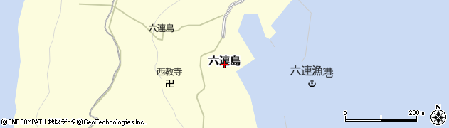 山口県下関市六連島周辺の地図