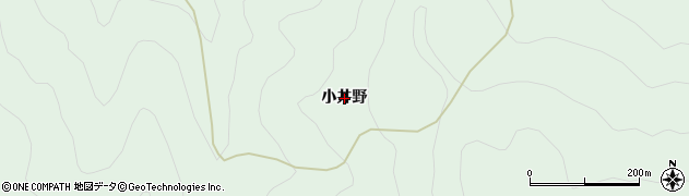 徳島県つるぎ町（美馬郡）半田（小井野）周辺の地図