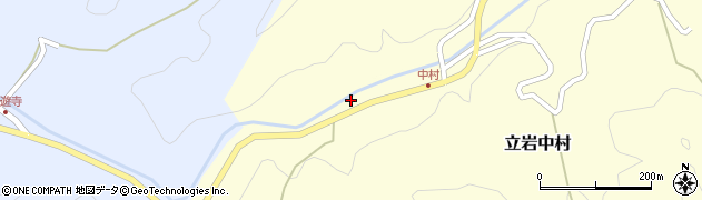 愛媛県松山市立岩中村84周辺の地図