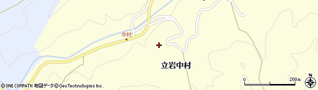 愛媛県松山市立岩中村甲周辺の地図