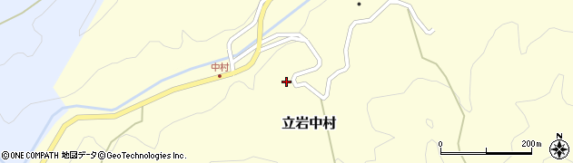 愛媛県松山市立岩中村277周辺の地図