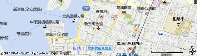 愛媛県松山市北条辻1437周辺の地図