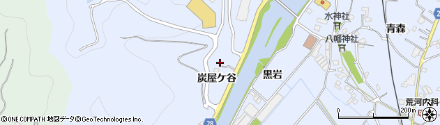 徳島県小松島市立江町（炭屋ケ谷）周辺の地図