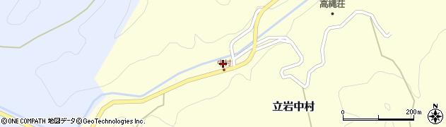 愛媛県松山市立岩中村83周辺の地図