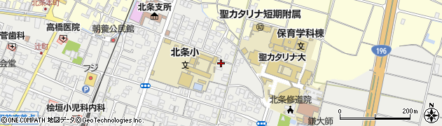 愛媛県松山市北条辻61周辺の地図