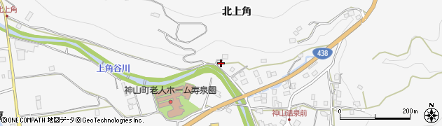徳島県名西郡神山町神領北上角周辺の地図