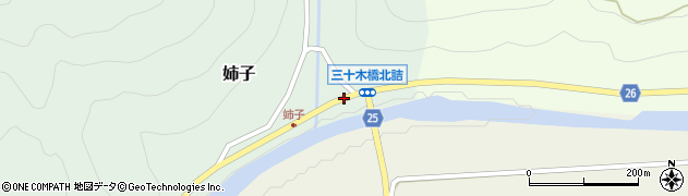 三十木橋周辺の地図