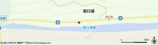和歌山県日高郡日高川町原日浦250周辺の地図