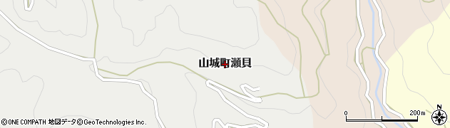 徳島県三好市山城町瀬貝周辺の地図