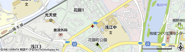 山口県光市花園周辺の地図