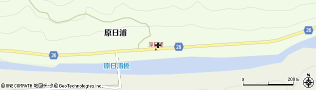 和歌山県日高郡日高川町原日浦166周辺の地図