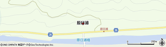 和歌山県日高郡日高川町原日浦周辺の地図