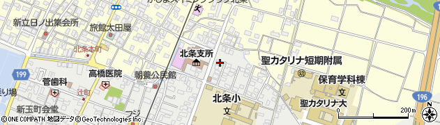 愛媛県松山市北条辻20周辺の地図