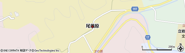 愛媛県松山市尾儀原周辺の地図