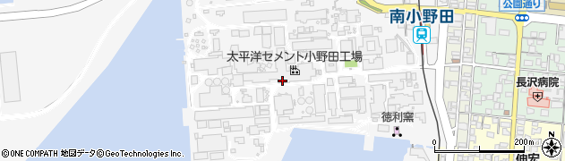 山口県山陽小野田市西住吉町周辺の地図