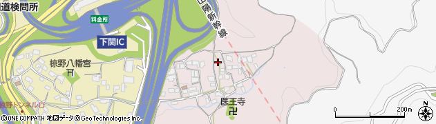 山口県下関市椋野上町周辺の地図