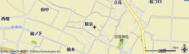徳島県小松島市坂野町（原京）周辺の地図