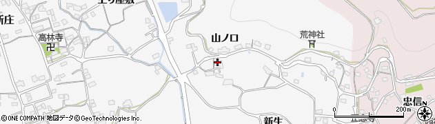 山口県柳井市新庄（山ノ口）周辺の地図