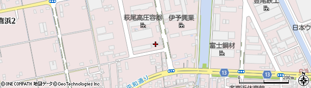 萩尾高圧容器株式会社周辺の地図