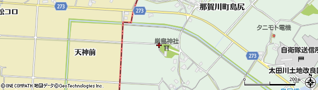 徳島県阿南市那賀川町島尻周辺の地図