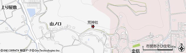 荒神社周辺の地図